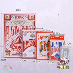 Bộ Bài Poker Khổng Lồ A4 - Chất Liệu Giấy Bền, Kích Thước Lớn Thú Vị, Phù Hợp Chơi, Trình Diễn, Triển Lãm