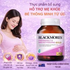 Viên uống Blackmores Pregnancy & Breast-Feeding Gold cho mẹ bầu - Hộp 60 viên