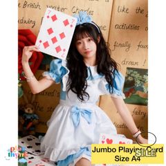 Bộ Bài Tây Jumbo Khổng Lồ A4 & B7 – Thẻ Chơi Độc Lạ Cho Buổi Tiệc, Chụp Ảnh Cosplay, Dễ Nhìn Dành Cho Người Lớn & Trẻ Nhỏ
