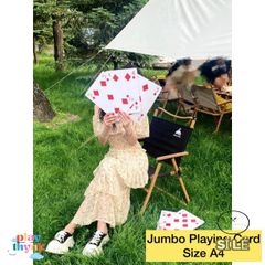 Bộ Bài Tây Jumbo Khổng Lồ A4 & B7 – Thẻ Chơi Độc Lạ Cho Buổi Tiệc, Chụp Ảnh Cosplay, Dễ Nhìn Dành Cho Người Lớn & Trẻ Nhỏ