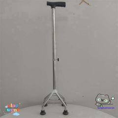 Gậy Batoong INOX 4 Chân Chỉnh Cao - Gậy Chống Đi Cho Người Già, Người Khuyết Tật, An Toàn và Vững Chắc