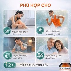 Viên uống Blackmores Bio Magnesium hỗ trợ cơ bắp và hệ thần kinh - Lọ 100 viên
