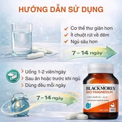 Viên uống Blackmores Bio Magnesium hỗ trợ cơ bắp và hệ thần kinh - Lọ 100 viên