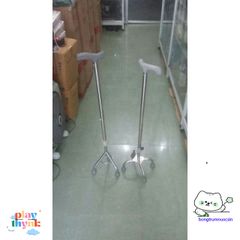 Gậy đi bộ Inox 3-4 chân cho người già - Gậy tập đi vững chắc, điều chỉnh chiều cao, hỗ trợ phục hồi chức năng an toàn