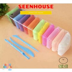 Bộ 5 Đất Sét Tự Khô 500gr (12 Màu) - Sáng Tạo Nghệ Thuật Trang Trí Đồ Chơi Trẻ Em, Nhẹ và Dẻo, Phát Triển Kỹ Năng Vận Động