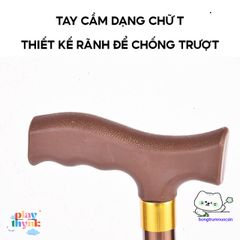 Gậy Chống 4 Chân Nhôm Bền Bỉ Cho Người Già - Điều Chỉnh Cao 67-90cm, Hỗ Trợ Đi Lại An Toàn, Phù Hợp Sau Chấn Thương