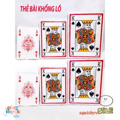 Bộ Bài Poker Khổng Lồ A4 - 10 Thiết Kế Thẻ Bài Độc Đáo, Kích Thước Gấp 9 Lần Bài Thông Thường, Chất Liệu Bìa Cứng Bền Chắc
