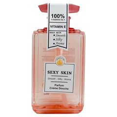 Sữa Tắm Nước Hoa Dưỡng Da Sexy Skin Vitamin E 600ml - Sáng Mịn, Thơm Lâu, Chống Oxy Hóa Cho Tất Cả Các Loại Da Chính Hãng từ Queen Snap Shop