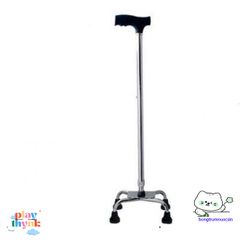 Gậy Trợ Lực Đa Năng Inox Điều Chỉnh Chiều Cao - Gậy Chống Đi Cho Người Già An Toàn, Vững Vàng