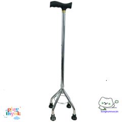 Gậy Trợ Lực Đa Năng Inox Điều Chỉnh Chiều Cao - Gậy Chống Đi Cho Người Già An Toàn, Vững Vàng