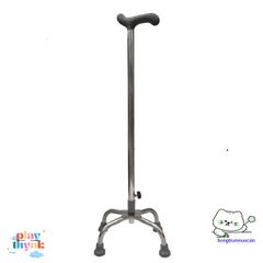 Gậy Trợ Lực Đa Năng Inox Điều Chỉnh Chiều Cao - Gậy Chống Đi Cho Người Già An Toàn, Vững Vàng