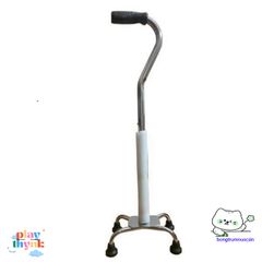 Gậy Lucass B-934 4 Chân Điều Chỉnh Chiều Cao - Hỗ Trợ Đi Lại Cho Người Già, Người Ốm, Phục Hồi Chức Năng