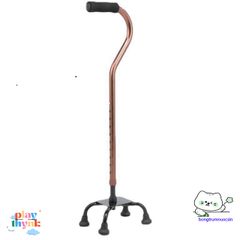 Gậy Lucass B-934 4 Chân Điều Chỉnh Chiều Cao - Hỗ Trợ Đi Lại Cho Người Già, Người Ốm, Phục Hồi Chức Năng