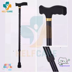 Gậy Chống 1 Chân HelpCare - Điều Chỉnh Chiều Cao, Hỗ Trợ Đi Lại Cho Người Già - Hợp Kim Nhôm Nhẹ, Bền, Chống Trượt