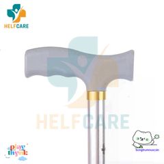 Gậy Chống 1 Chân HelpCare - Điều Chỉnh Chiều Cao, Hỗ Trợ Đi Lại Cho Người Già - Hợp Kim Nhôm Nhẹ, Bền, Chống Trượt
