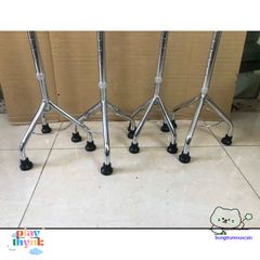 Gậy Tập Đi 4 Chân Lucass - Gậy Chống Trượt Dành Cho Người Già, Người Khuyết Tật - Điều Chỉnh Độ Cao Sáng Bóng Bền Bỉ