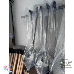 Gậy chống 4 chân điều chỉnh chiều cao - Hỗ trợ an toàn cho người cao tuổi và người bệnh - Chất liệu inox bền vững