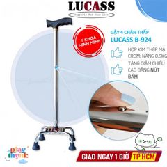Gậy Chân Đứng Lucass Điều Chỉnh Cao - Hỗ Trợ Người Khuyết Tật & Phục Hồi Sau Tai Nạn, An Toàn & Thoải Mái