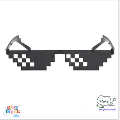 Kính Thug Life 6 Chấm Nhiều Màu - Phụ Kiện Mắt Siêu Ngầu Cho Gamer và Fan Minecraft