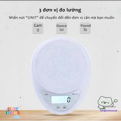 Cân Điện Tử Mini 5Kg B05 - Chính Xác và Đa Năng, Thiết Kế Nhỏ Gọn Cho Bếp, Làm Bánh và Pha Chế