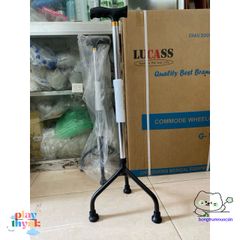 Gậy Đi Bộ Đa Năng 3-4 Chân Lucass - Adjustable Walking Stick with 10 Heights for Seniors and Disabled Users
