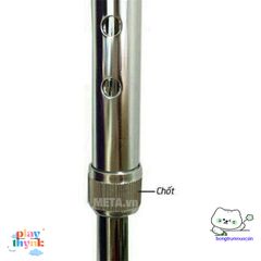 Gậy Chống Inox 3 Chân Lucass - Thiết Bị An Toàn cho Người Cao Tuổi - Điều Chỉnh Chiều Cao, Độ Bền Cao