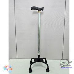 Gậy đi lại Lucass B924 4 chân - Thiết bị hỗ trợ di chuyển cho người lớn tuổi, có thể điều chỉnh chiều cao, an toàn và chắc chắn.