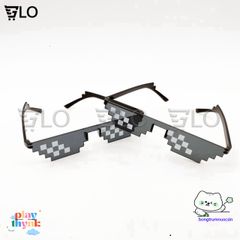 Kính Thug Life 6 Chấm - Kính Mát Meme Huyền Thoại Chống UV, Thời Trang Đỉnh Cao Cho Game Thủ và Tín Đồ Phong Cách!