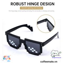Kính Mát Thug Life 6 Chấm - Xu Hướng Thời Trang Punk Vui Nhộn, Bảo Vệ UV400, Phong Cách Năng Động Cho Mọi Người