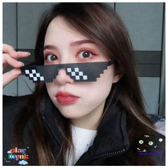 Kính Mát Mosaic Thug Life - Kính Chống UV, Phong Cách Disco Cá Tính, Dành Cho Du Lịch, Tiệc Tùng, Khiêu Vũ