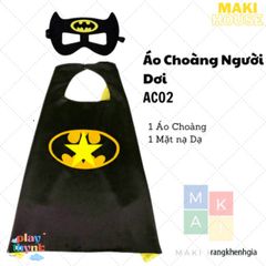 Áo Choàng Siêu Nhân Cho Bé - Hóa Trang Halloween Người Nhện, Người Sắt, Thần Sấm, Khẩu Trang Mềm Mại, Thoải Mái, Chất Liệu Satin