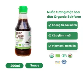 Nước Tương Mật Hoa Dừa Organic Sokfarm Ít Muối - Gia Vị Lên Men Tự Nhiên Cho Cách Ăn Lành Mạnh, Phù Hợp Ăn Chay, Không Đậu Nành