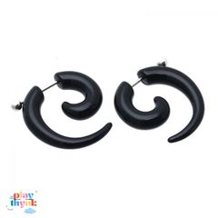 Khuyên Tai Xoắn Ốc Punk Cá Tính - Bộ Đôi Trang Sức Thời Trang Nam Nữ - Chất Liệu Thép Không Gỉ 316L