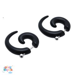 Khuyên Tai Xoắn Ốc Punk Cá Tính - Bộ Đôi Trang Sức Thời Trang Nam Nữ - Chất Liệu Thép Không Gỉ 316L