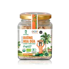 Đường Hoa Dừa Organic Sokfarm 150g - Nguyên Liệu Tự Nhiên, Không Chất Bảo Quản, Thích Hợp Ăn Chay và Eat Clean
