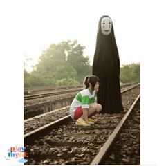Bộ Trang Phục Cosplay Vô Diện - Quần Áo, Găng Tay và Mặt Nạ Anime, Thời Trang Độc Đáo Dành Cho Fan ซีรีส์.