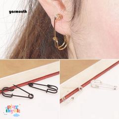 Khuyên Tai Nữ Kiểu Kim Băng Thời Trang - Món Trang Sức Độc Đáo Bằng Đồng, Dành Cho Phụ Nữ Yêu Thích Sự Tươi Mới