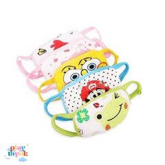 Khẩu Trang Vải 4 Lớp Họa Tiết Hoạt Hình Dễ Thương Cho Trẻ Em - Bảo Vệ Sức Khỏe và Thoải Mái Ngày Hè