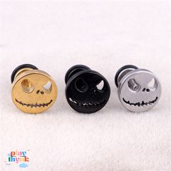 Khuyên tai bí ngô ma quái - Phụ kiện thời trang vàng/ bạc/ đen từ Gudetama - Quà tặng độc đáo cho tín đồ Halloween