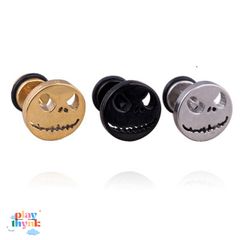 Khuyên tai bí ngô ma quái - Phụ kiện thời trang vàng/ bạc/ đen từ Gudetama - Quà tặng độc đáo cho tín đồ Halloween