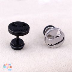 Khuyên tai bí ngô ma quái - Phụ kiện thời trang vàng/ bạc/ đen từ Gudetama - Quà tặng độc đáo cho tín đồ Halloween