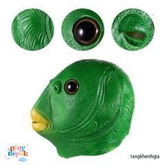 Mặt Nạ Cá Xanh Ngộ Nghĩnh - Phụ Kiện Cosplay Kinh Dị Cho Tiệc Halloween, Lễ Hội Độc Đáo Dành Cho Người Lớn