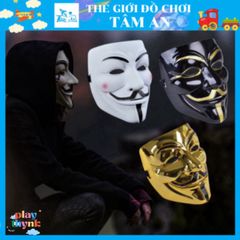 Mặt Nạ Hacker Anonymous Đủ Màu Sắc - Phụ Kiện Hóa Trang Halloween Cá Tính, Độc Đáo, Thú Vị 20x15cm