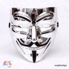 Mặt Nạ Hacker Anonymous Đủ Màu Sắc - Phụ Kiện Hóa Trang Halloween Cá Tính, Độc Đáo, Thú Vị 20x15cm