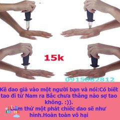 Dao Thụt Giả Gudetama An Toàn - Đồ Chơi Vui Nhộn Cho Bạn Bè - Sản Phẩm Không Thể Thiếu Tại Shop Bansigudetama