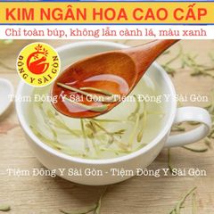 Trà Hoa Kim Ngân - Sản phẩm xuất khẩu 100g, khô, thơm ngon, tốt cho sức khỏe, giải độc, thanh nhiệt, hỗ trợ tiêu hóa.