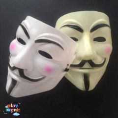 Mặt Nạ Vàng Anonymous Hacker - Phụ Kiện Thời Trang Độc Đáo Dành Cho Fan Công Nghệ Và Thích Khám Phá