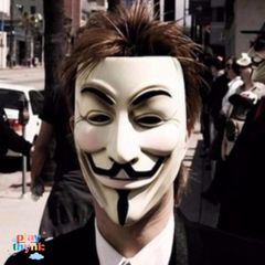 Mặt Nạ Vàng Anonymous Hacker - Phụ Kiện Thời Trang Độc Đáo Dành Cho Fan Công Nghệ Và Thích Khám Phá