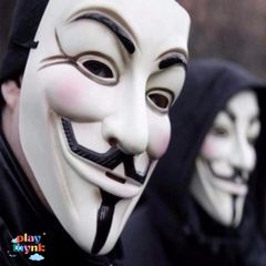 Mặt Nạ Vàng Anonymous Hacker - Phụ Kiện Thời Trang Độc Đáo Dành Cho Fan Công Nghệ Và Thích Khám Phá