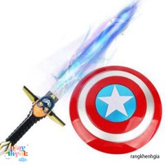 Bộ trang phục hóa trang Đội trưởng Mỹ Captain America cho bé - Siêu anh hùng Avengers, quà tặng lý tưởng cho Halloween và các dịp lễ hội